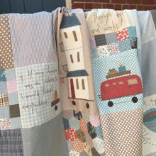 Load image into Gallery viewer, Hatched and Patched The quilt of Here There and Everywhere