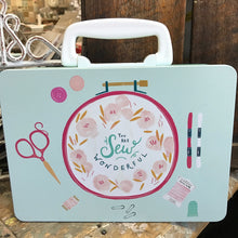 Load image into Gallery viewer, Sew Wonderful - Suitcase and Tin
