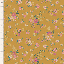 Load image into Gallery viewer, Fabric - Tilda - Chic Escape - Daisyfield Mustard - 110048