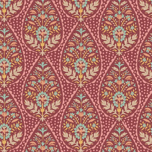 Tilda - 100561 - Sanctuary -  Red - Floral Geometric