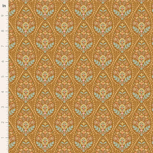 Tilda - 100566 - Sanctuary -  Ginger - Floral Geometric