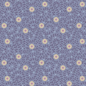 Tilda - 100573 - Sanctuary -  Purple - Yellow Daisies