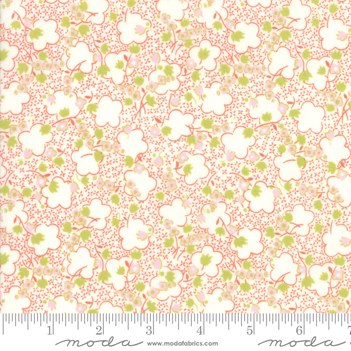 Fabric - Jen Kingwell - Moda - Fine and Sunny - Persimmon
