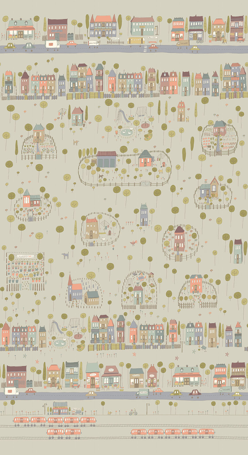 My Neighborhood - 2632P-66 Sage Panel