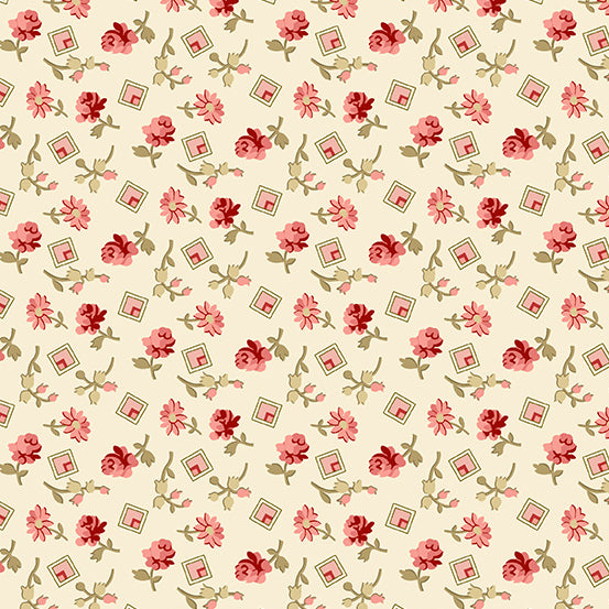 Edyta Sitar for Laundry Basket Quilts  - A-8828-L - Little Sweetheart - Something Borrowed - Shortbread