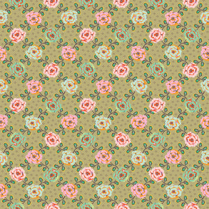 Fabric - Figo - Kathy Dougherty - Kindred Sketches - Connection Antique - 90527-70