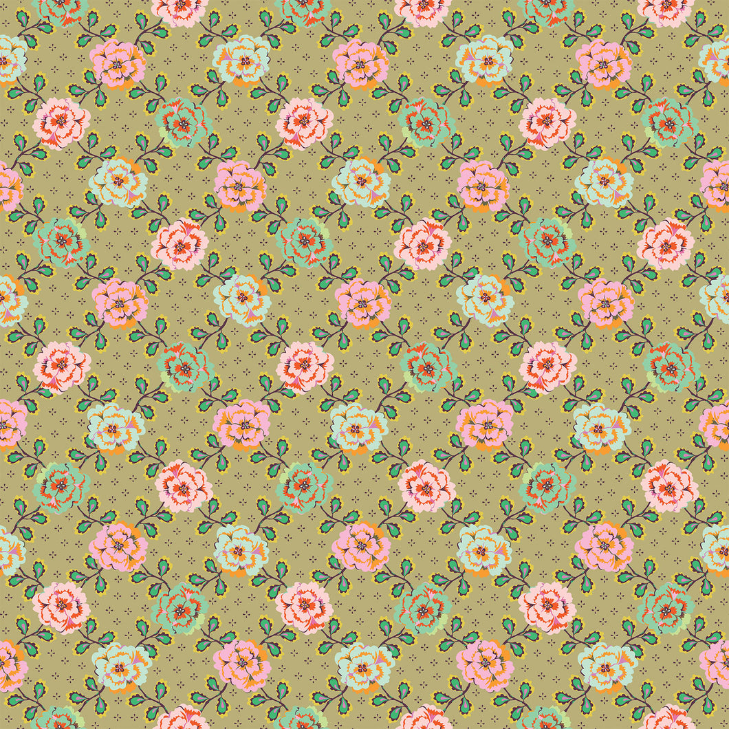 Fabric - Figo - Kathy Dougherty - Kindred Sketches - Connection Antique - 90527-70