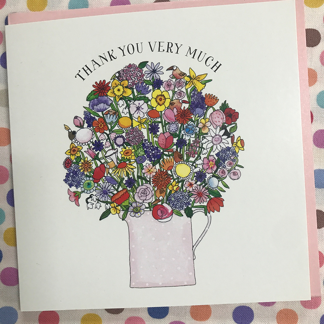 Card - Thank You (Flower Jug)