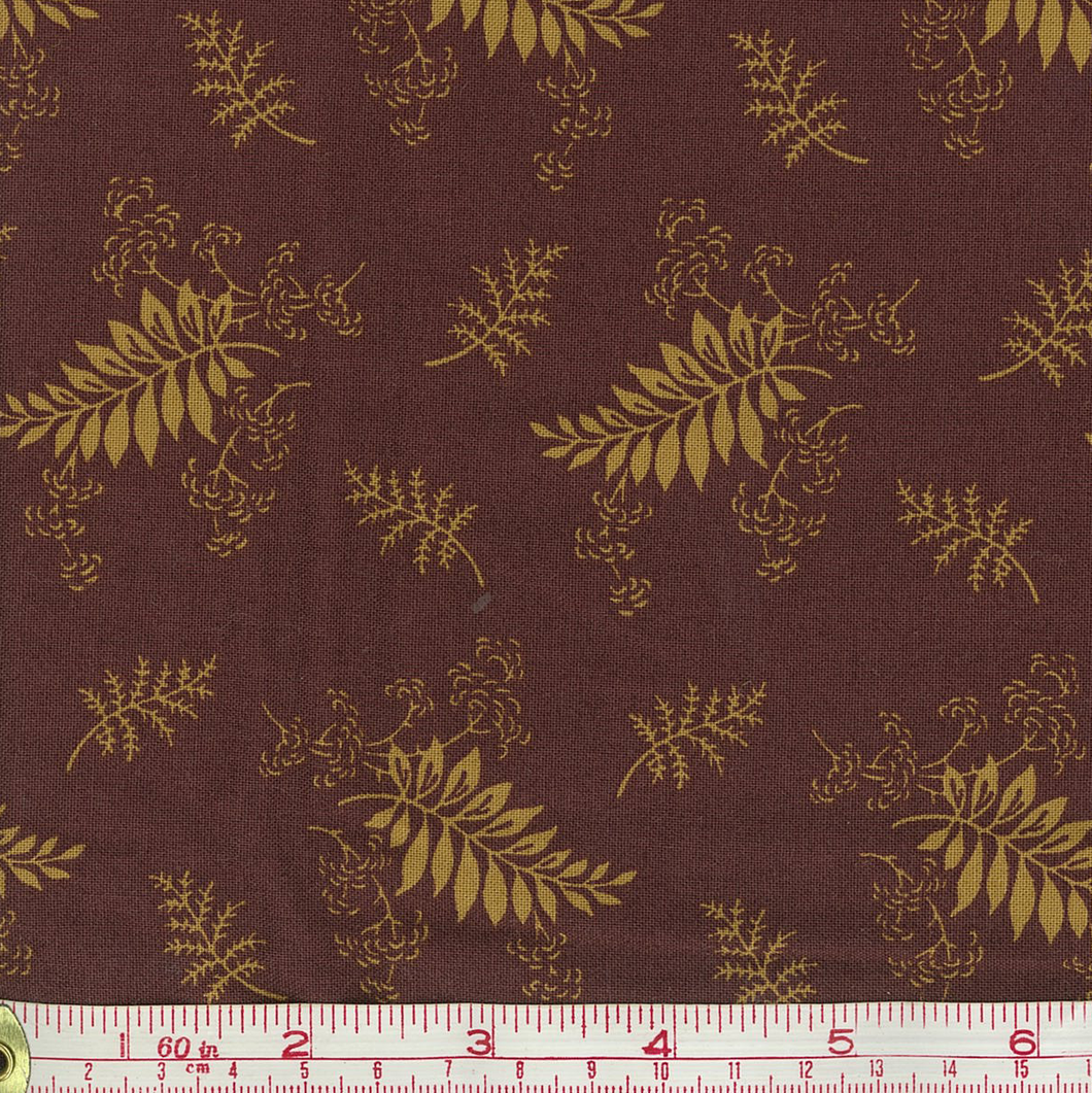 Barbara Brackman - 8324-24 - Old Cambridge Pike - Leaves - Purple