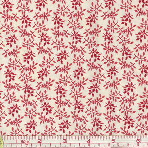 3 Sisters - 44175-22 - Holly Woods -  Leaves - Red / Cream