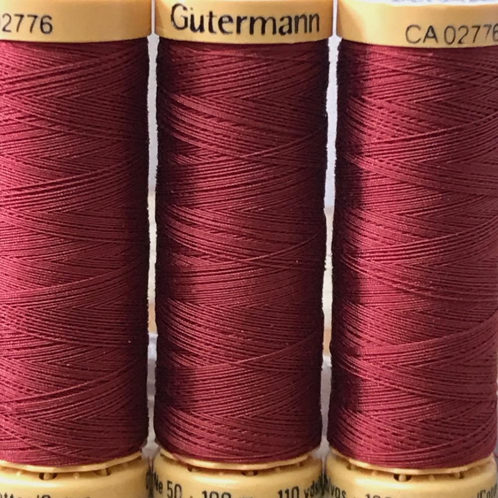 Gutermann - 2143 - Burgandy Cotton Thread