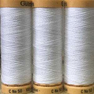 Gutermann - 5709 - White Cotton Thread