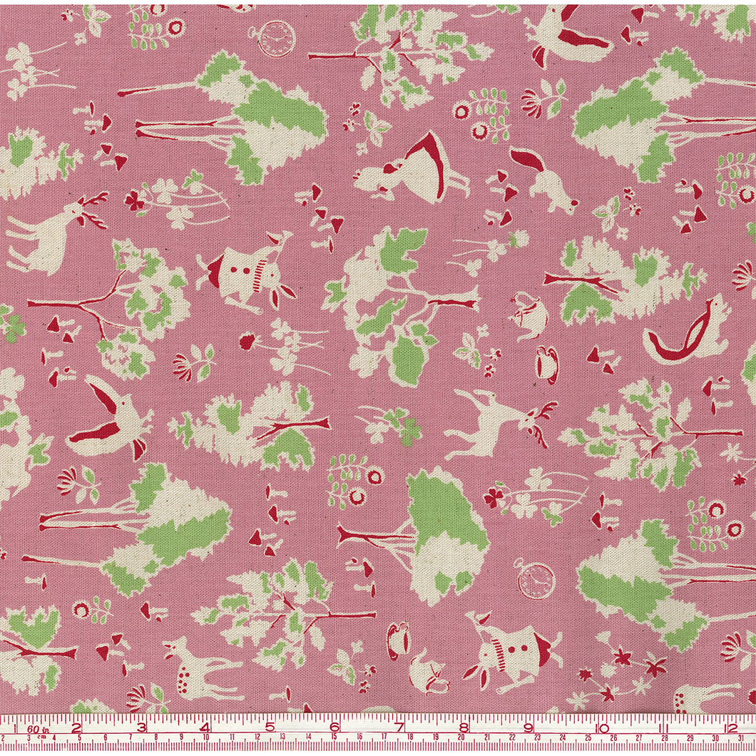 Linen - 301A11 - Alice In Wonderland Pink