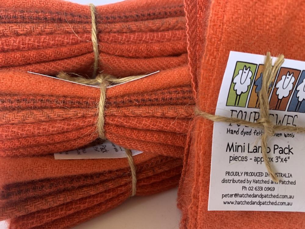 Woven Wool - Fast Red Mini Lamb Pack