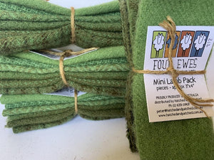 Woven Wool - Leaf Green Mini Lamb Pack