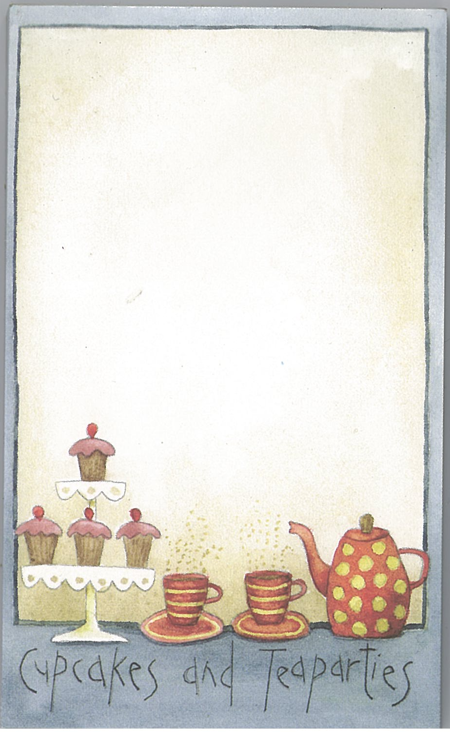 Cupcakes and Tea Parties Notepad