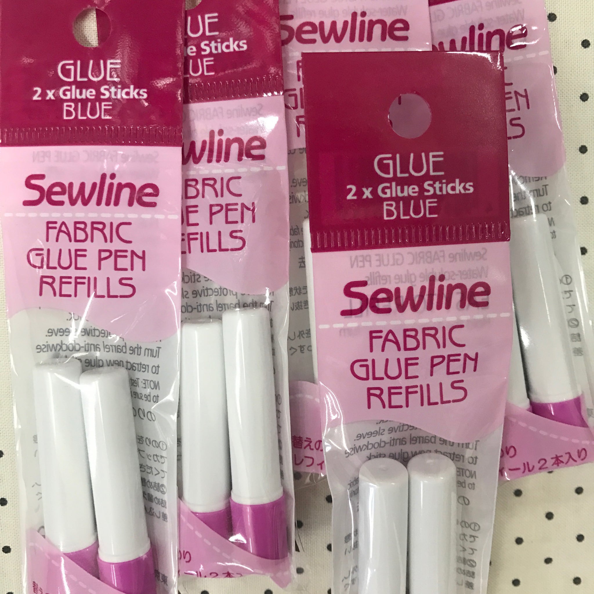Sewline Fabric Glue Pen All Colors of Glue 6 count